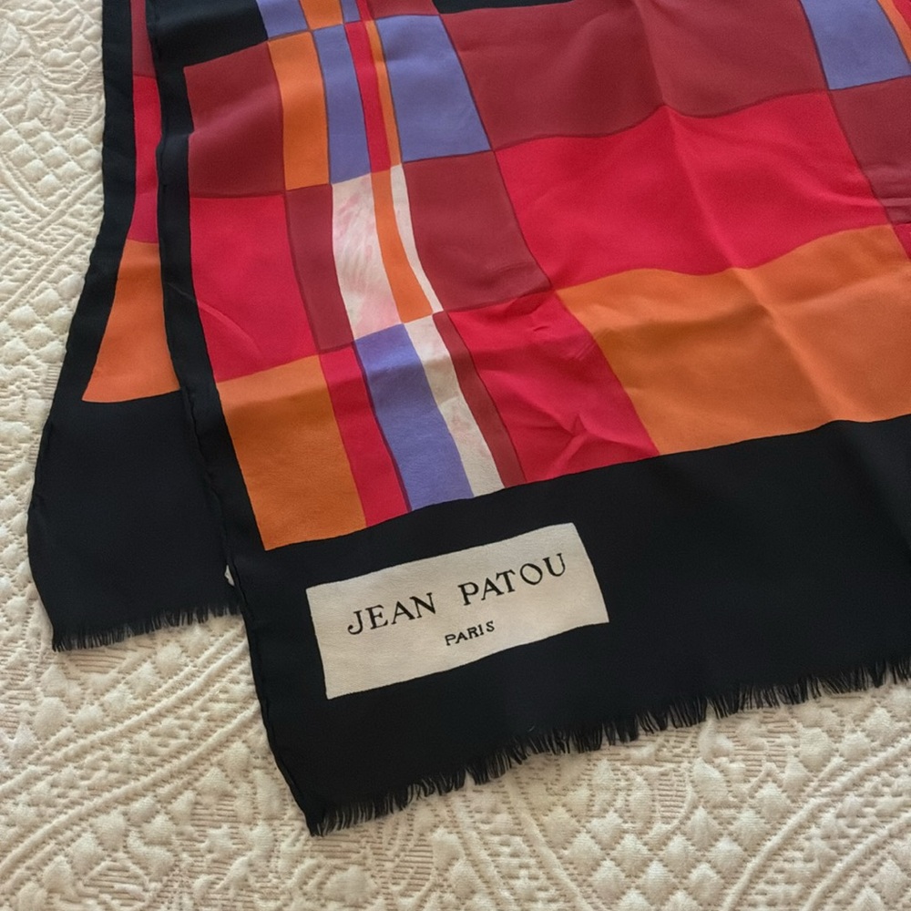 Vintage Jean Patou Paris Scarf